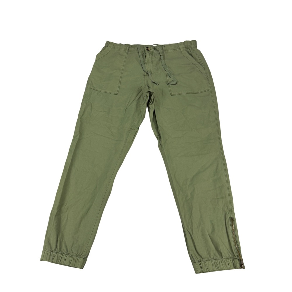 Sonoma Goods For Life Womens Mid Rise Jogger Olive Green Utility Pants XL NWT